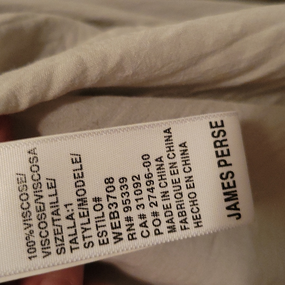 Standard James Perse Collared Button Up Blouse Lo… - image 3